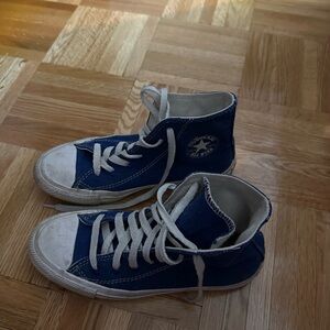 Blue High-Top Converse